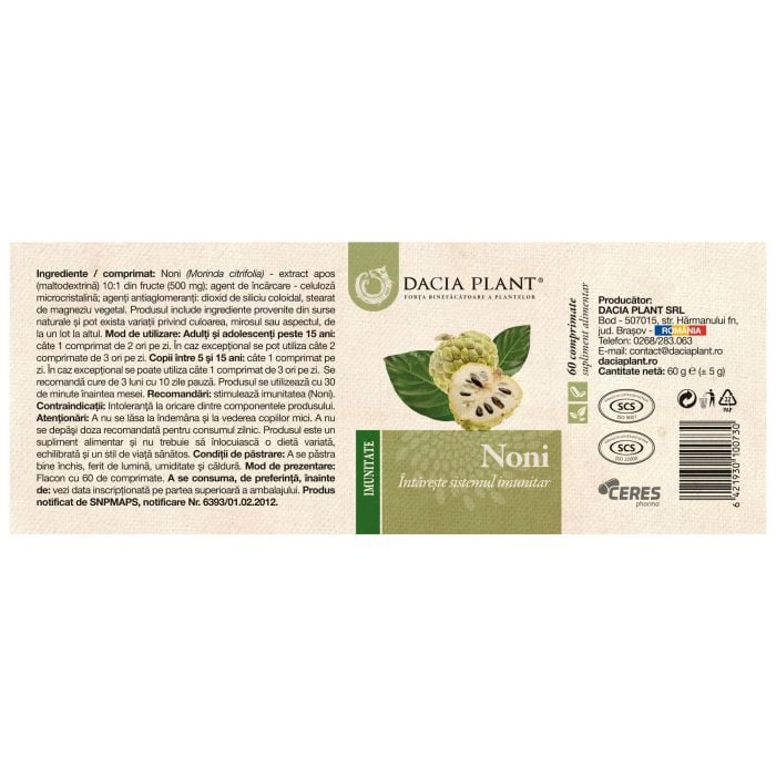 Noni comprimate