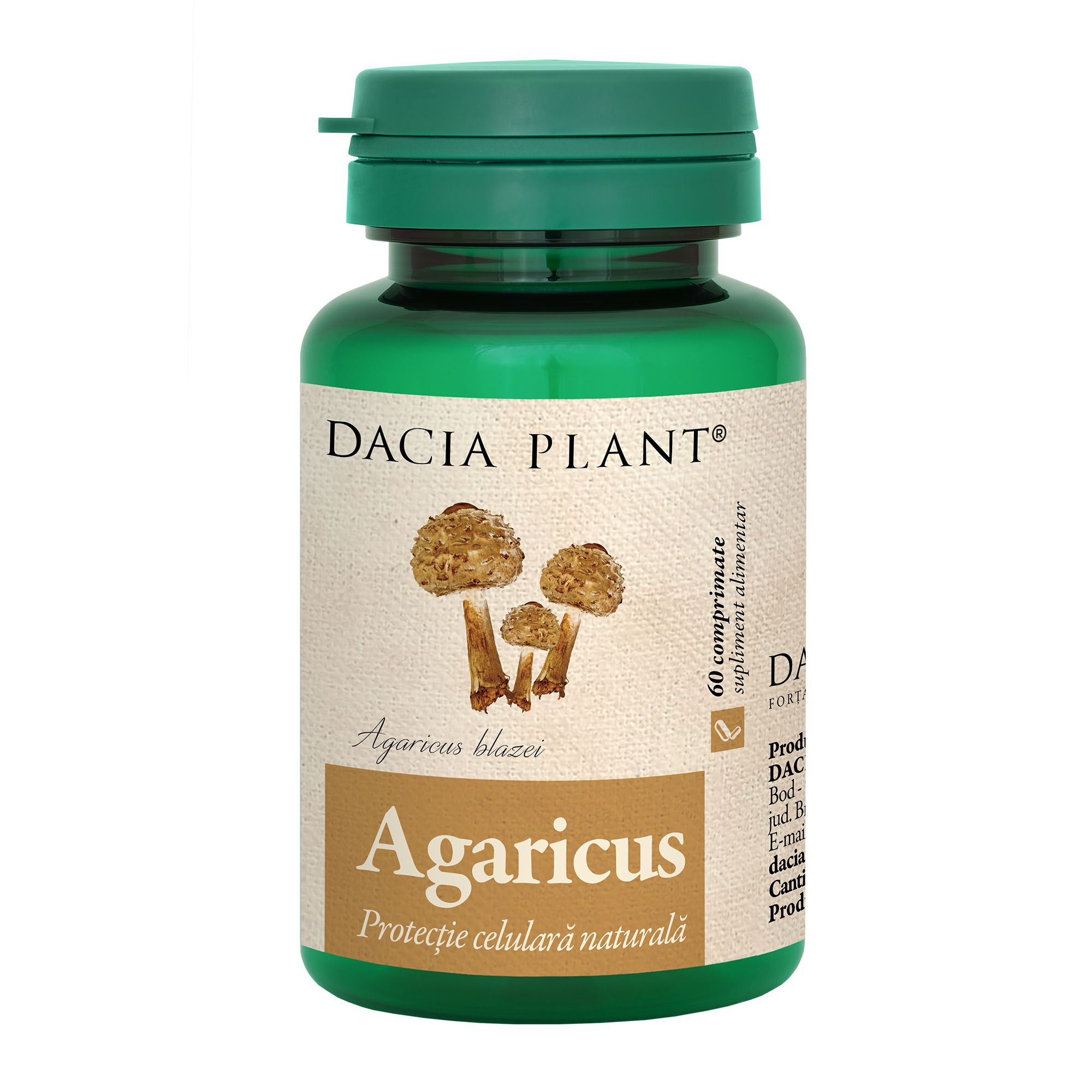 Agaricus comprimate Dacia Plant