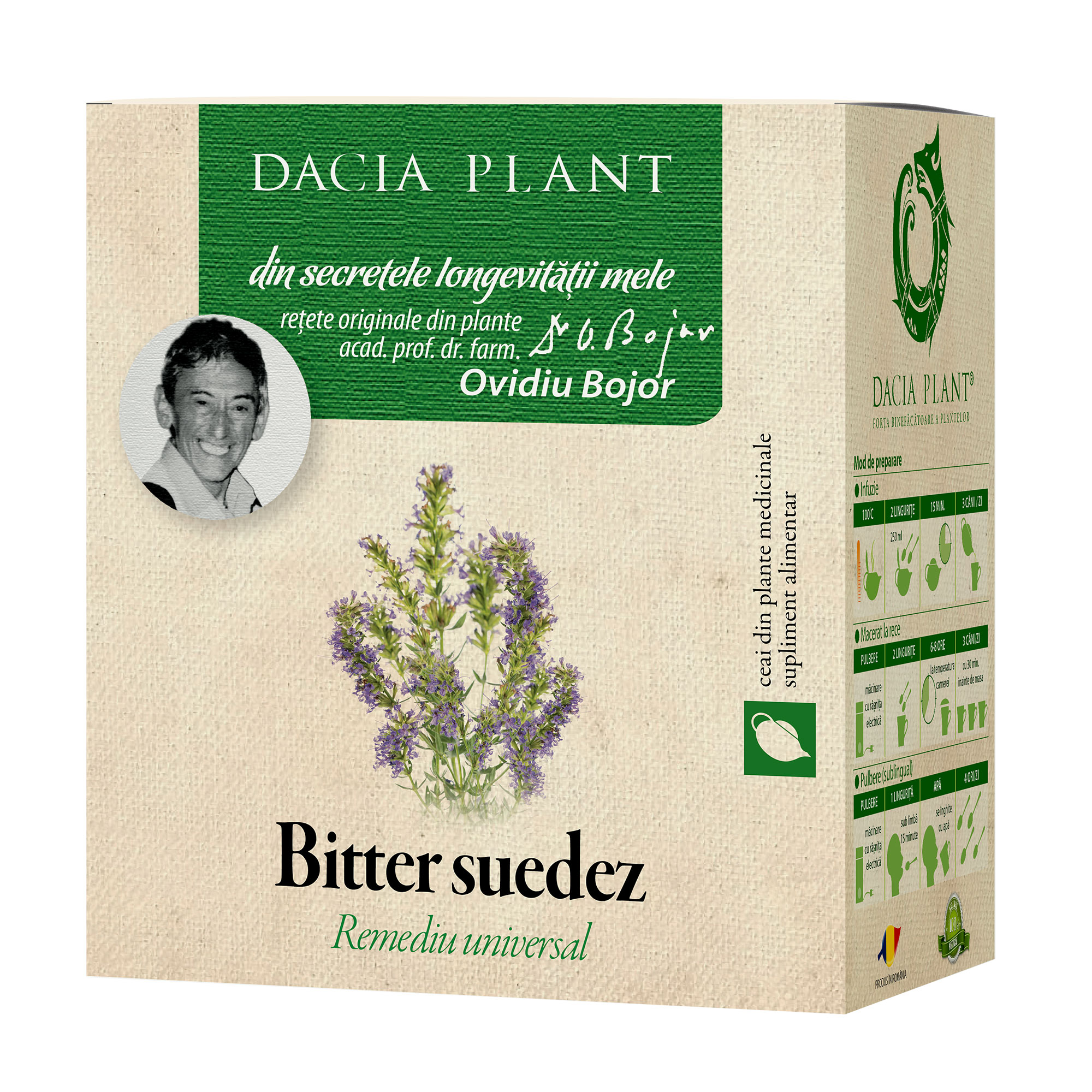 Bitter Suedez ceai Dacia Plant imagine noua