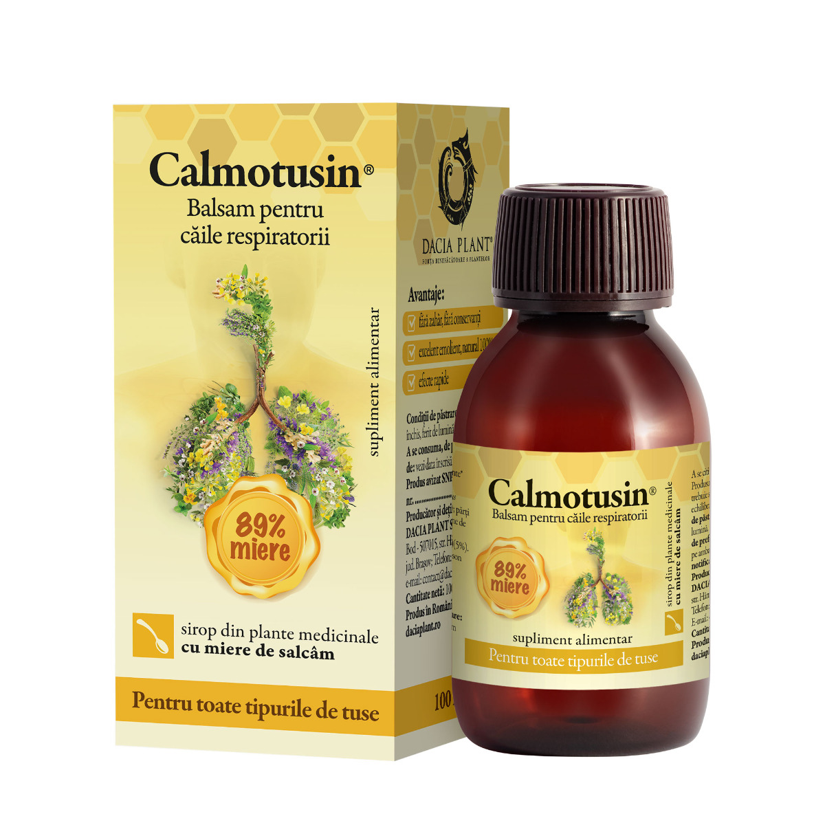 Calmotusin cu miere sirop extract concentrat Calmotusin