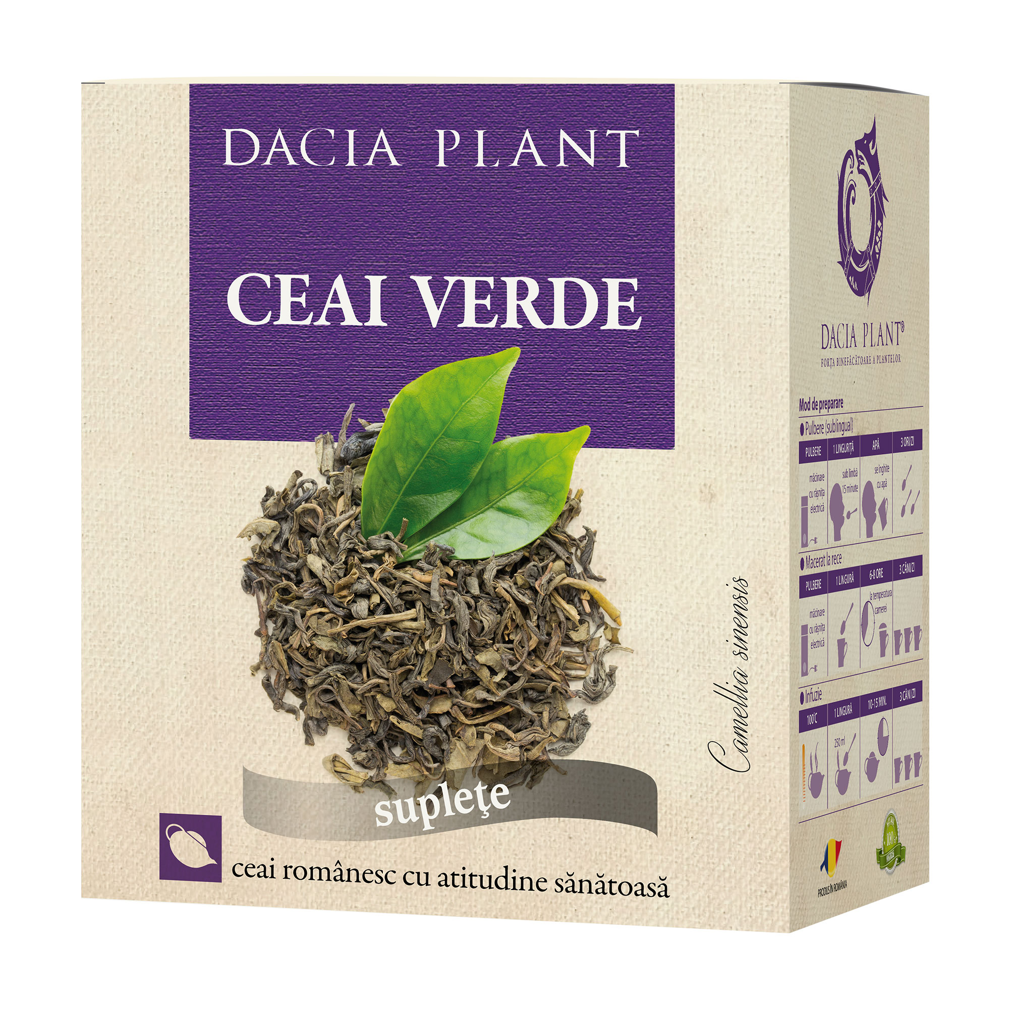 Ceai verde Dacia Plant imagine noua