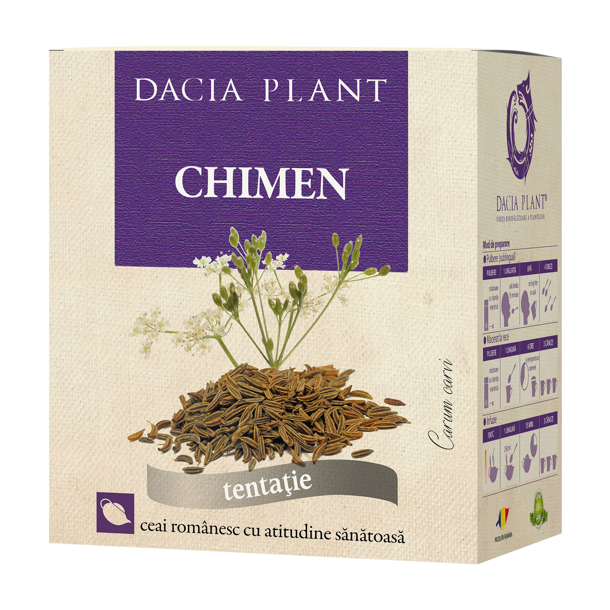 Ceai de Chimen Dacia Plant imagine noua