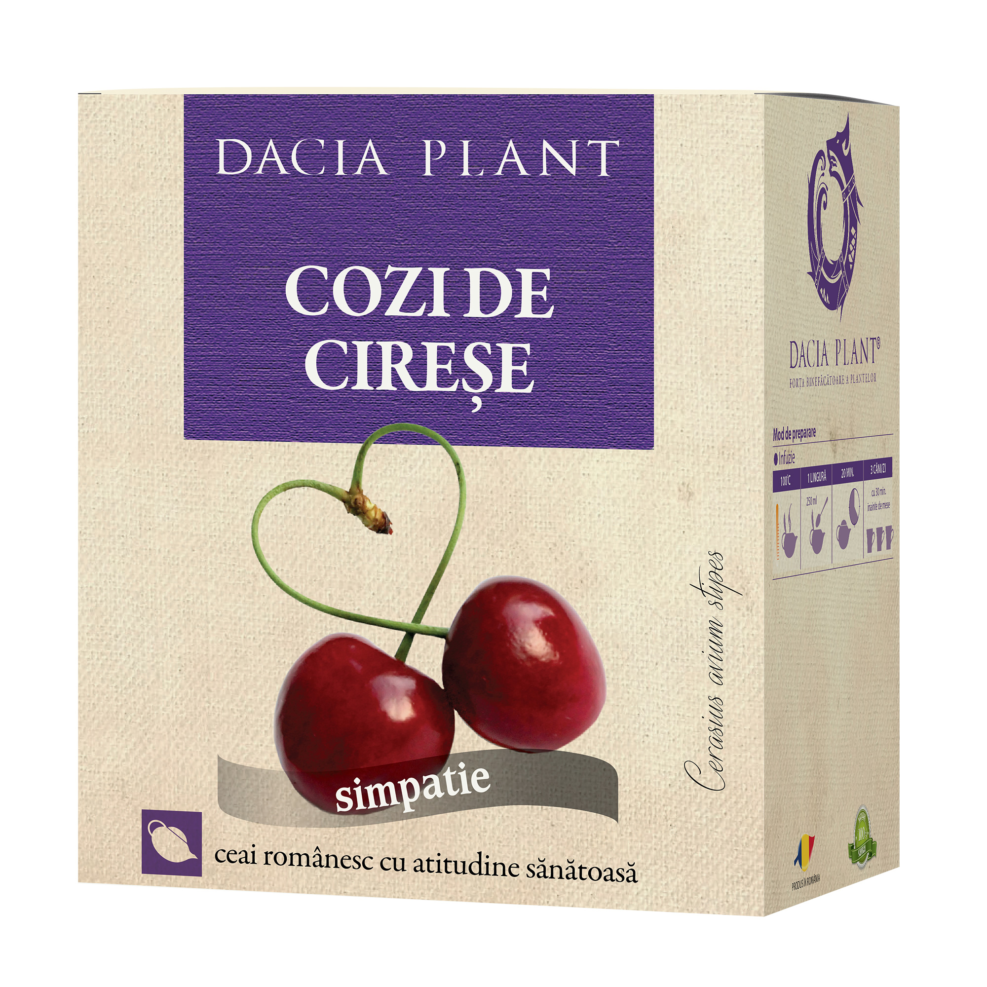 Ceai de Cozi de Cirese Dacia Plant imagine noua