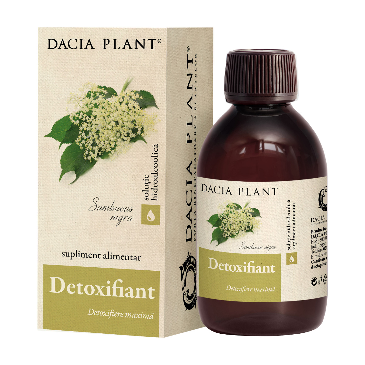 Detoxifiant tinctura 200ml Dacia Plant imagine noua