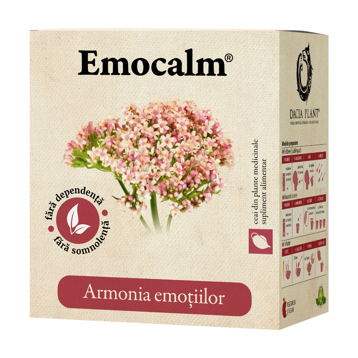 Emocalm ceai 50g Dacia Plant imagine noua