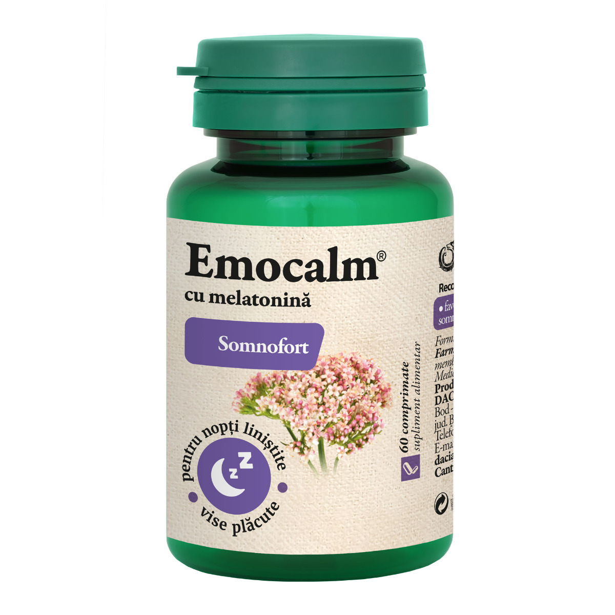 Emocalm cu melatonina comprimate Somnofort Dacia Plant