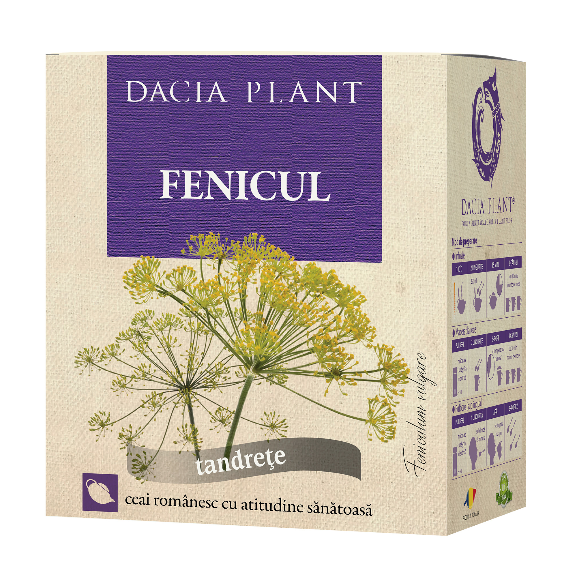Ceai de Fenicul Dacia Plant imagine noua