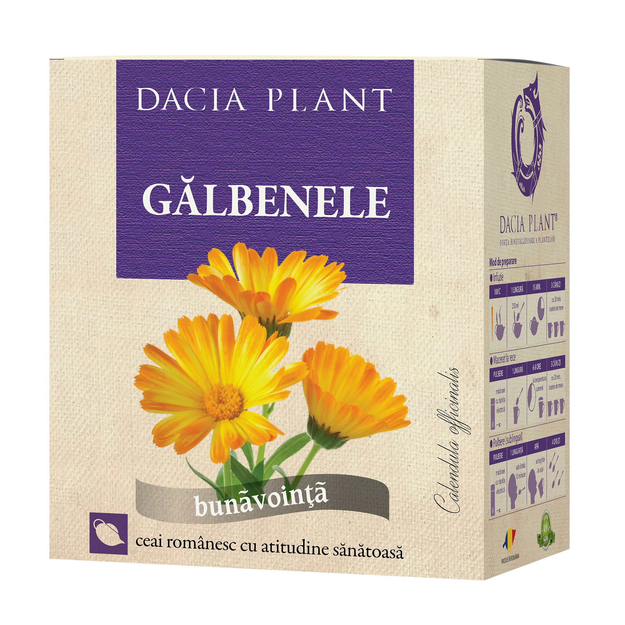 Ceai de Galbenele Dacia Plant imagine noua
