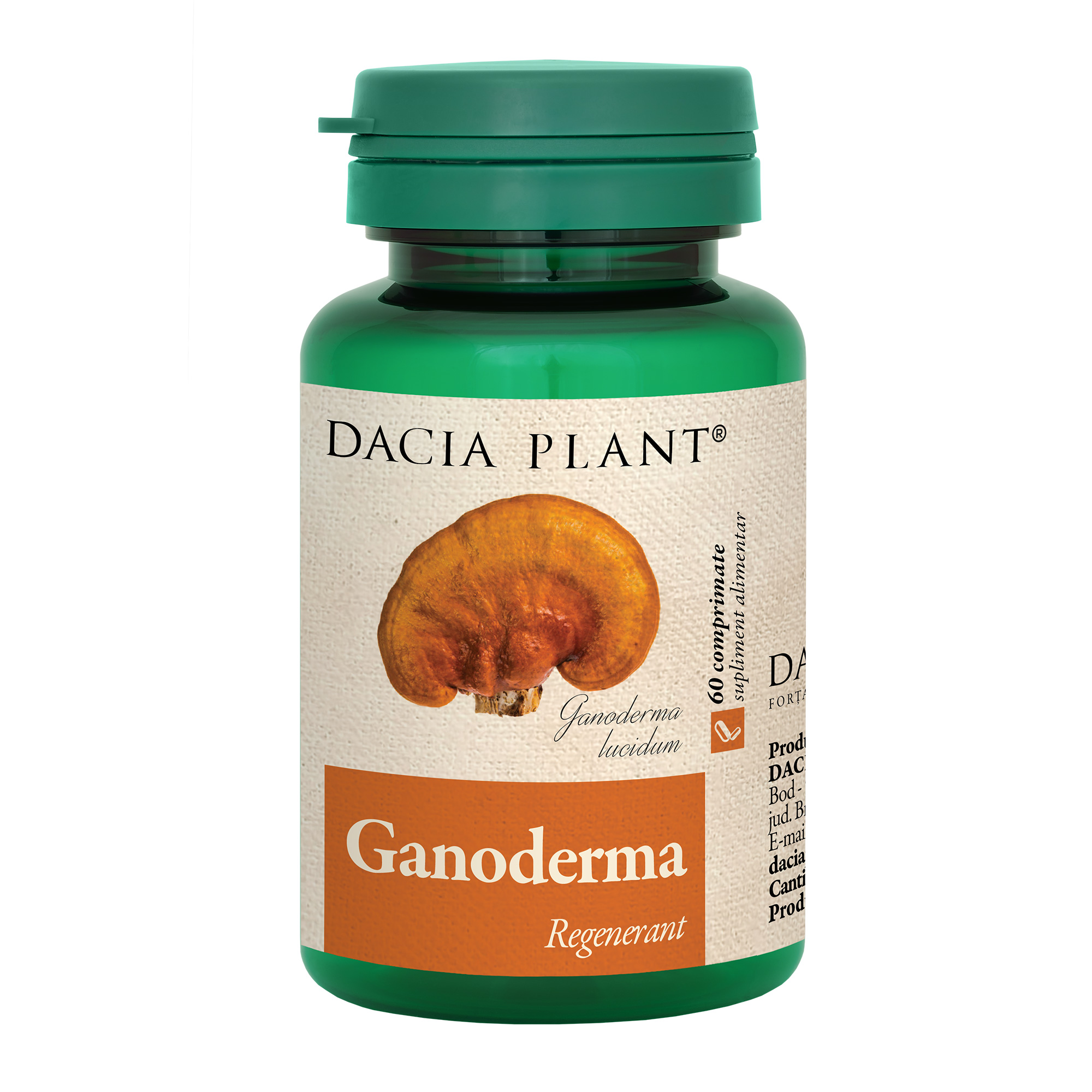 Ganoderma comprimate Dacia Plant imagine noua