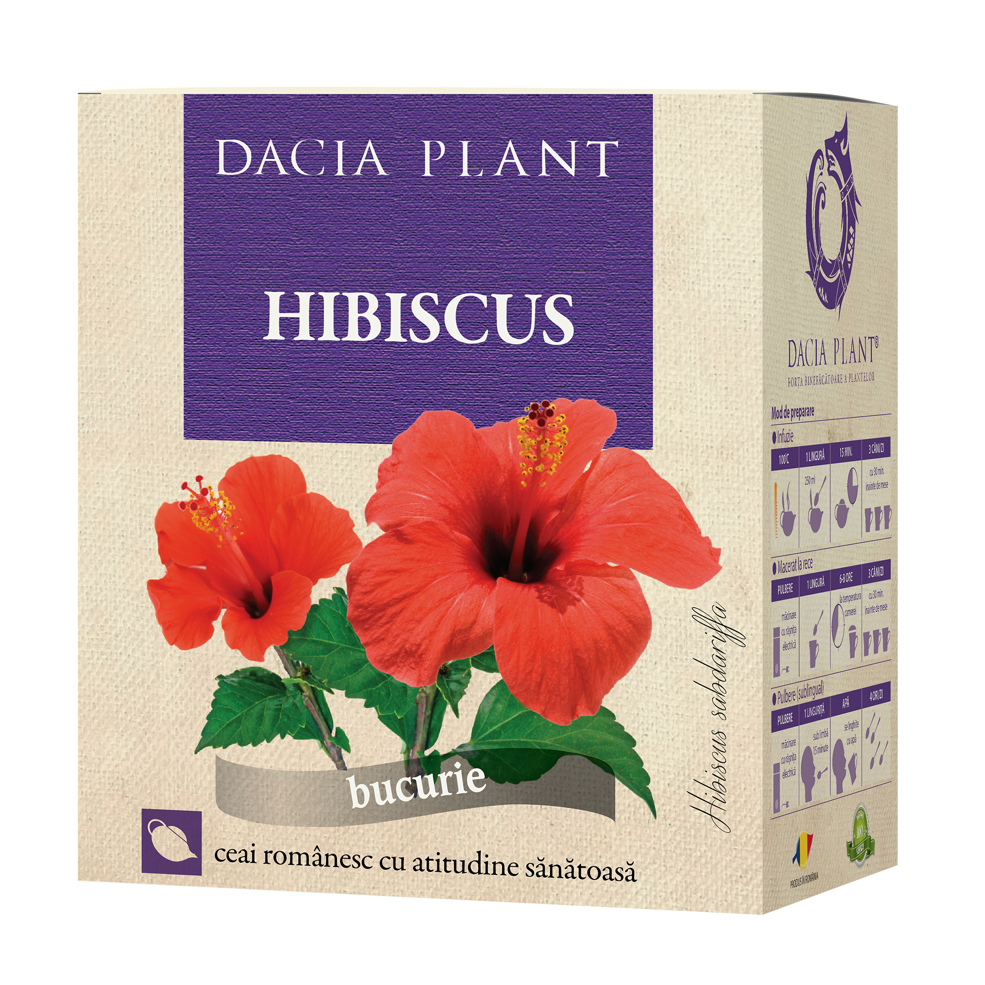Ceai de Hibiscus Dacia Plant imagine noua