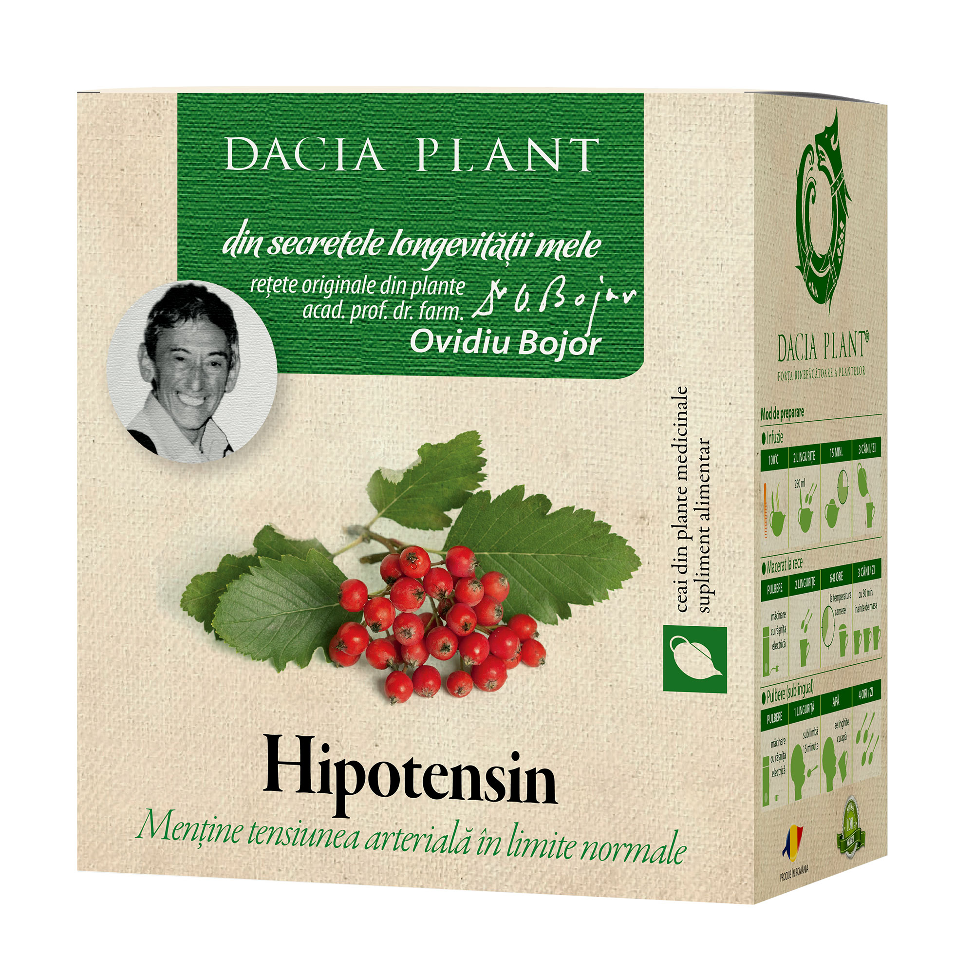 Hipotensin ceai Dacia Plant imagine noua