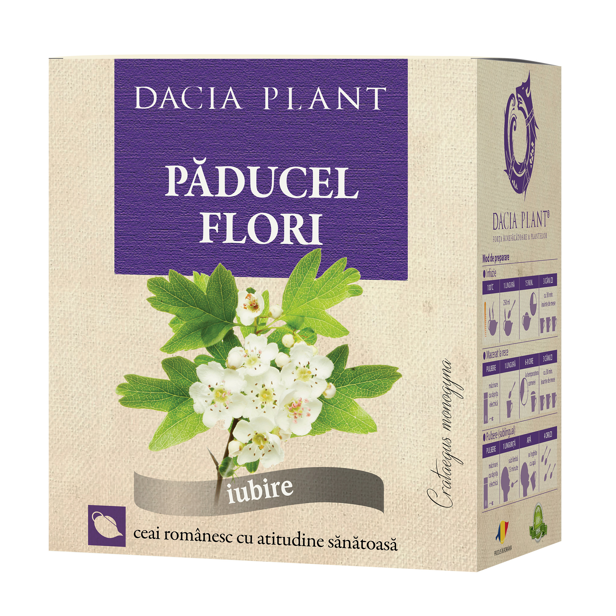 Ceai de Paducel flori Dacia Plant imagine noua