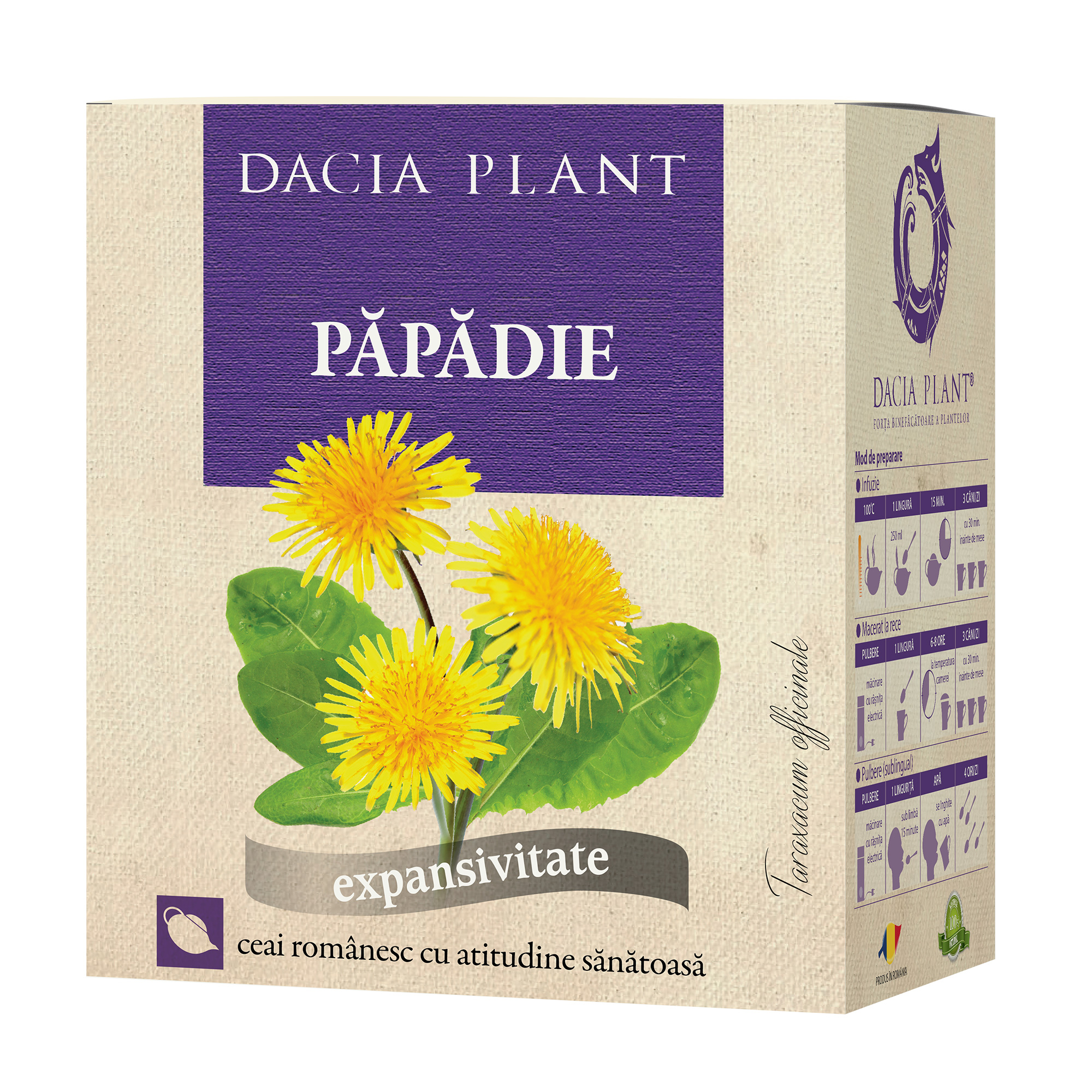 Ceai de Papadie Dacia Plant imagine noua