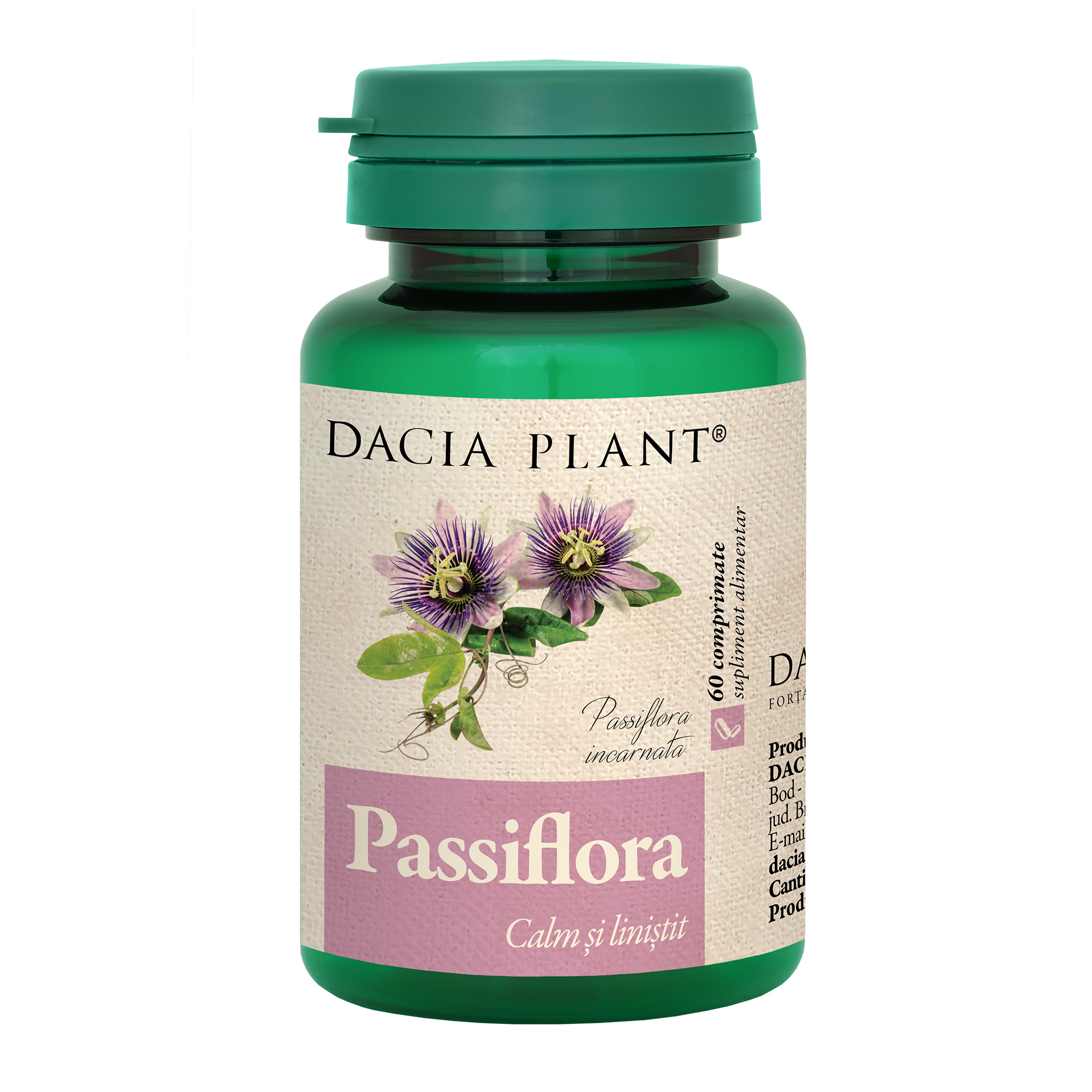 Passiflora comprimate Dacia Plant