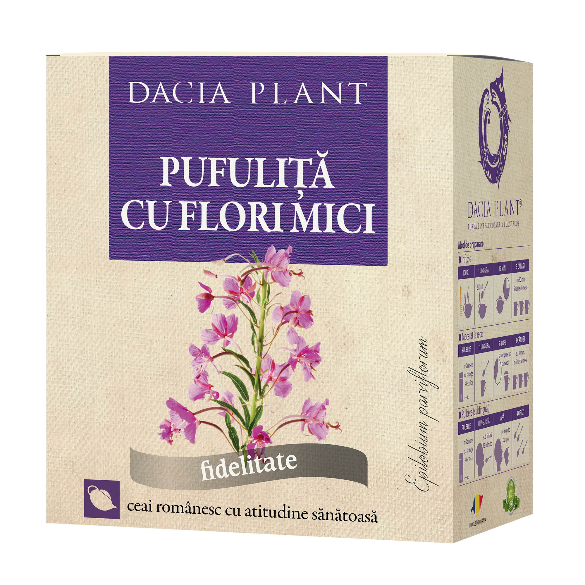 Ceai de Pufulita cu Flori Mici Dacia Plant