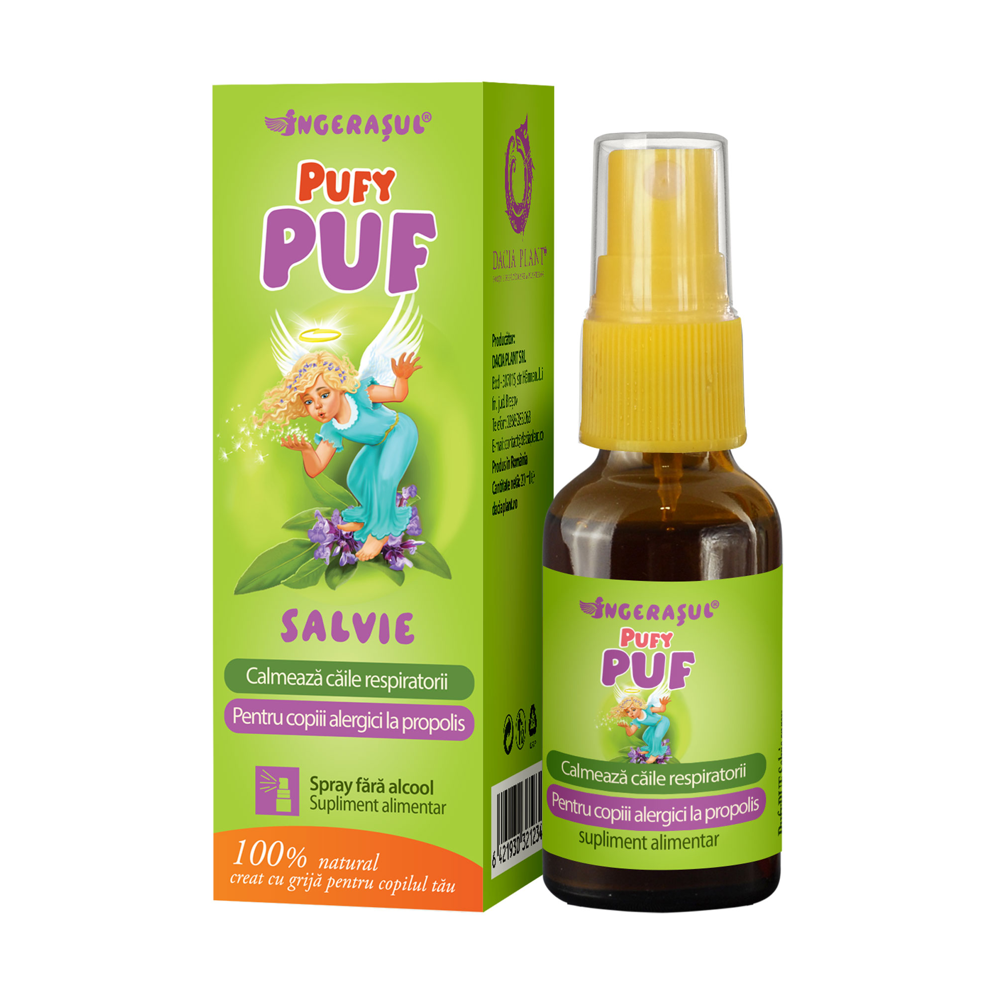 PufyPUF Salvie spray – calmeaza durerile de gat daciaplant.ro imagine noua