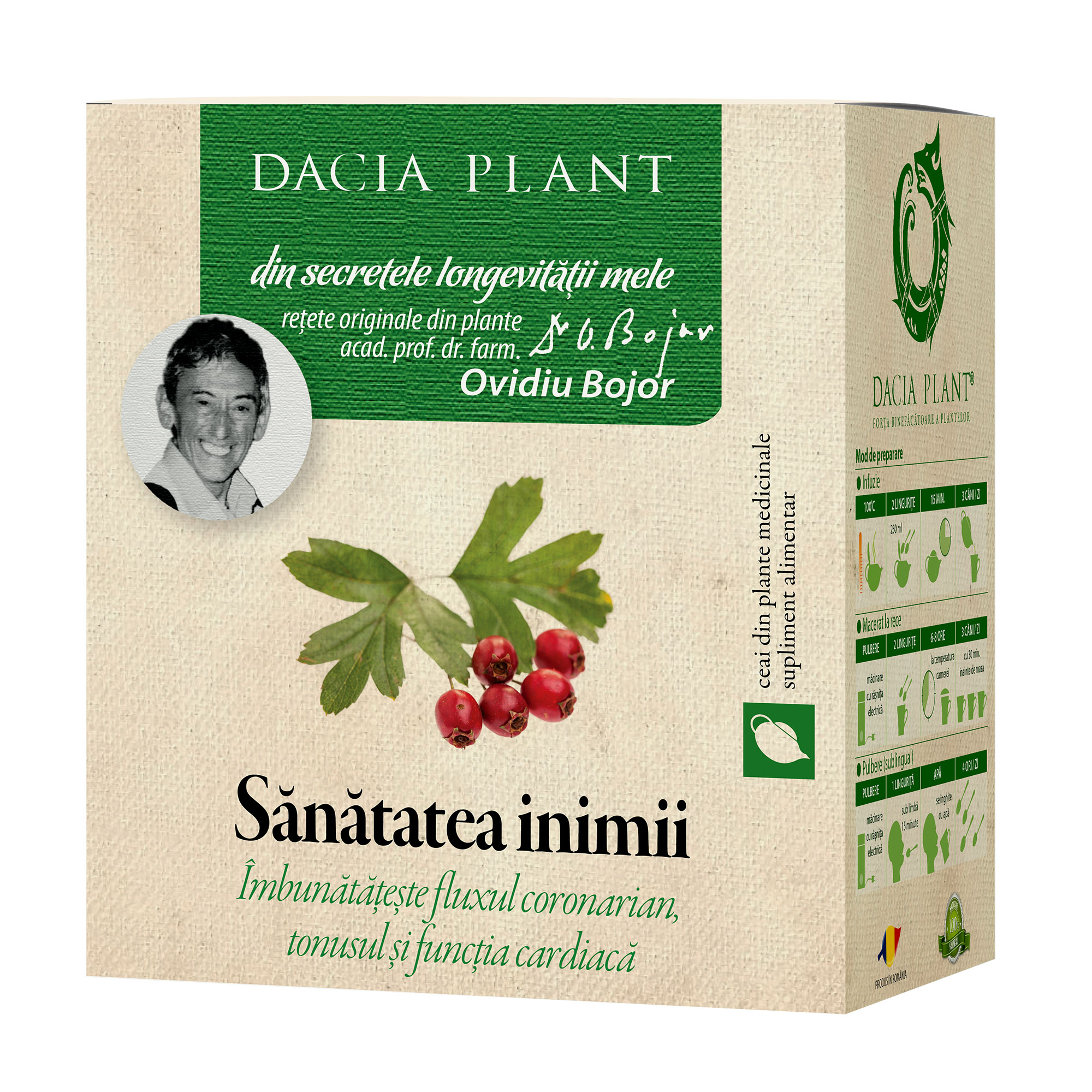 Sanatatea Inimii ceai Dacia Plant