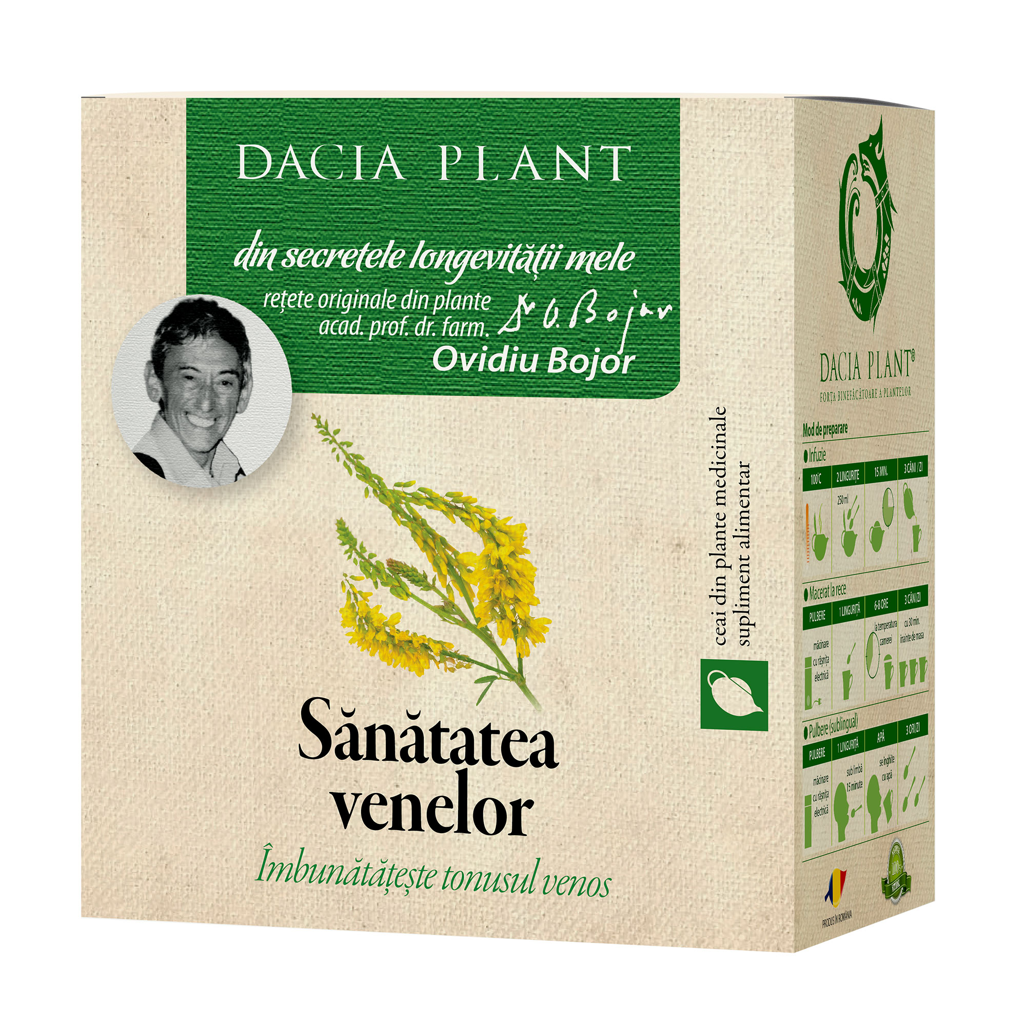 Sanatatea Venelor ceai Dacia Plant imagine noua