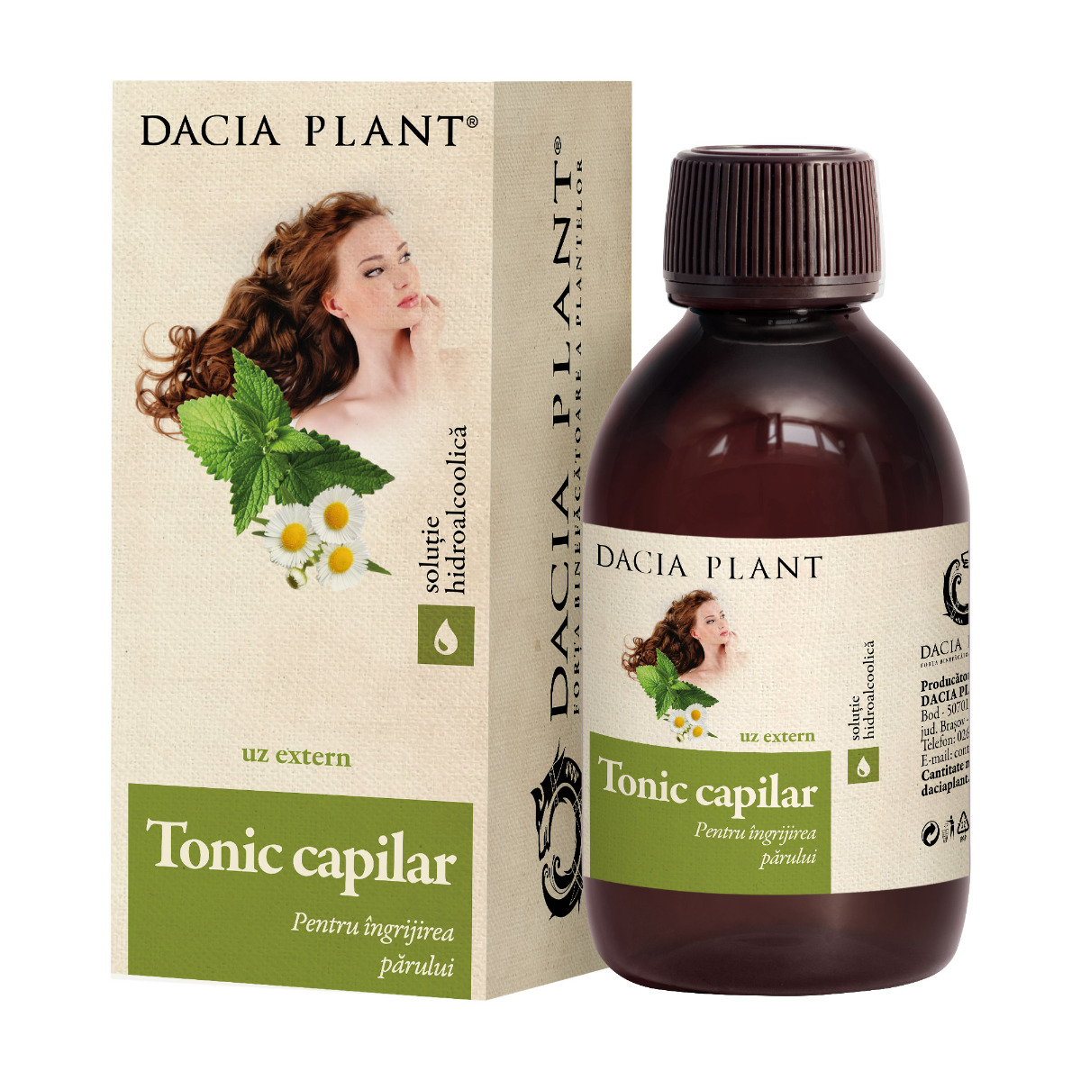 Tonic capilar tinctura 200ml Dacia Plant imagine noua
